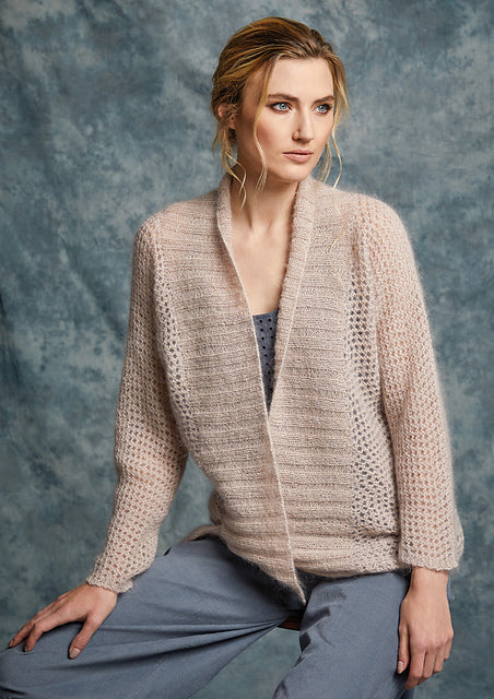 A Rowan Kidsilk Haze & Fine Lace Pattern -Capsicum (PDF)