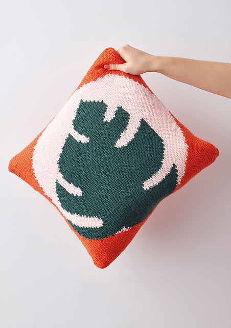 A Rowan Pure Wool Superwash Worsted Pattern - Greenhouse Cushion (PDF)