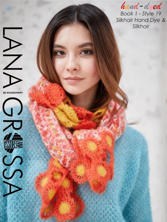 A Lana Grossa SilkHair Pattern - Crochet Scarf 1-19 (PDF File)