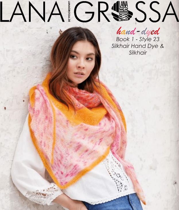 A Lana Grossa SilkHair Pattern - Shawl 1-23 (PDF File)