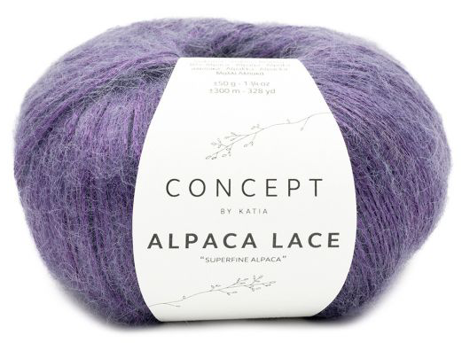 Katia Concept Alpaca Lace - Dark Violet (Color #61)