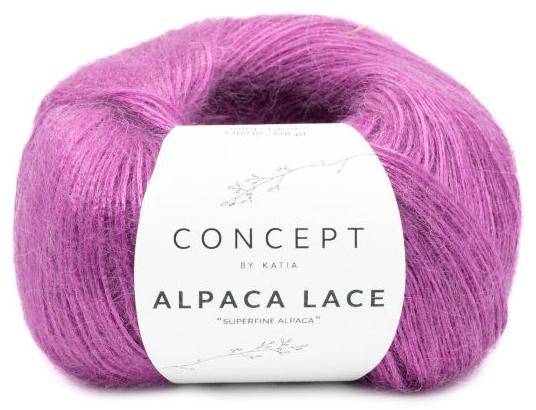 Katia Concept Alpaca Lace - Magenta (Color #62)