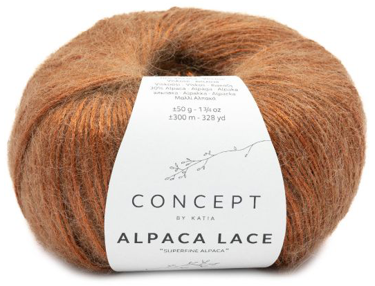 Katia Concept Alpaca Lace - Brown (Color #64)