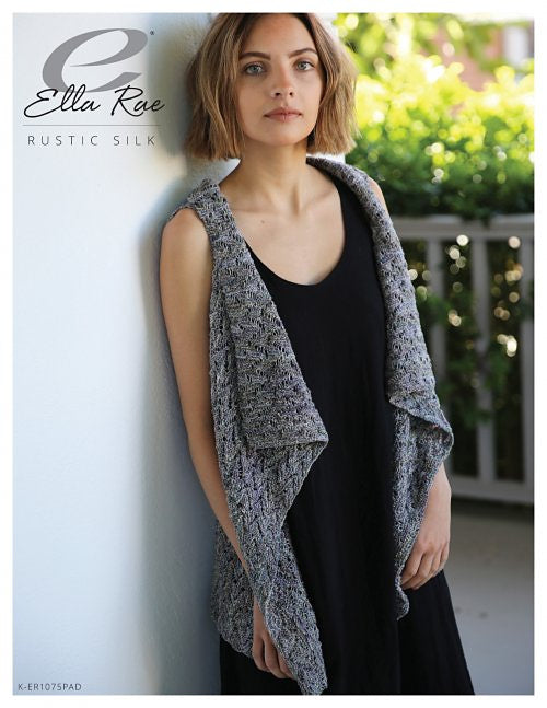 A Ella Rae Rustic Silk Pattern - Shadowy Peaks Cardigan (PDF)