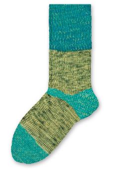 Lana Mia One 4 Two Gedifra Sock Yarn - Green Macaw (Color #1462)