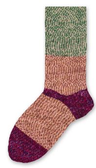 Lana Mia One 4 Two Gedifra Sock Yarn - Cherry Cordial (Color #1464)