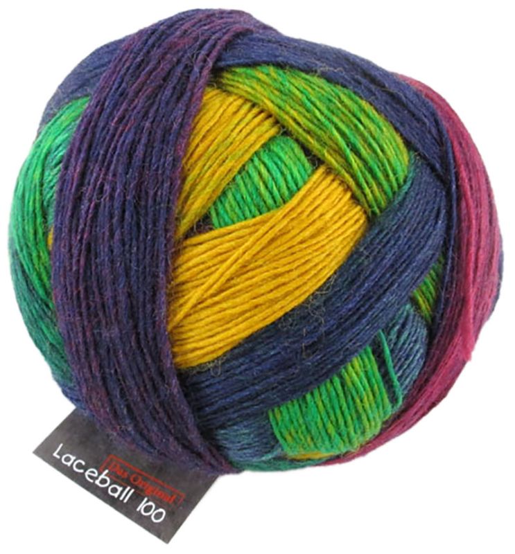 Schoppel Lace Ball 100 - Primary Colors of Joy (Color #1505) - FULL BAG SALE (5 Skeins)