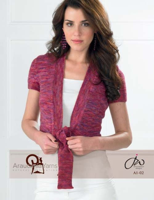 Fitted Short Cardigan - Free Dowload with Huasco DK Purchase of 4 or more skeins