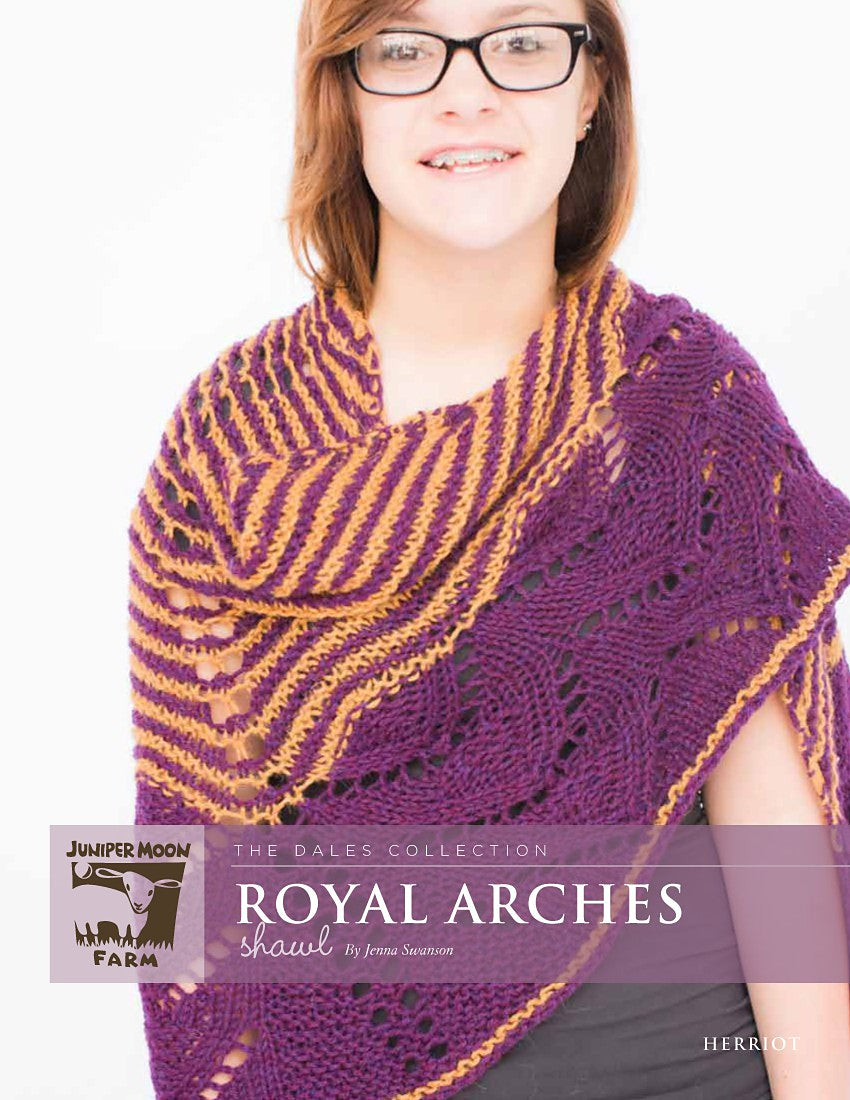 A Juniper Moon Farm Herriot Pattern - Royal Arches Shawl (PDF)