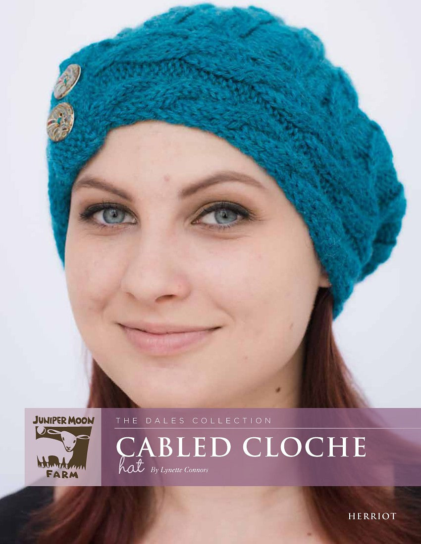 A Juniper Moon Farm Herriot Pattern - Cabled Cloche Hat (PDF)