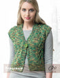 Ladies Short Waistcoat - Free Download with Huasco Chunky Purchase of 4 or more skeins