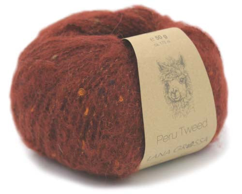 Lana Grossa Peru Tweed - Rust Red (Color #16)
