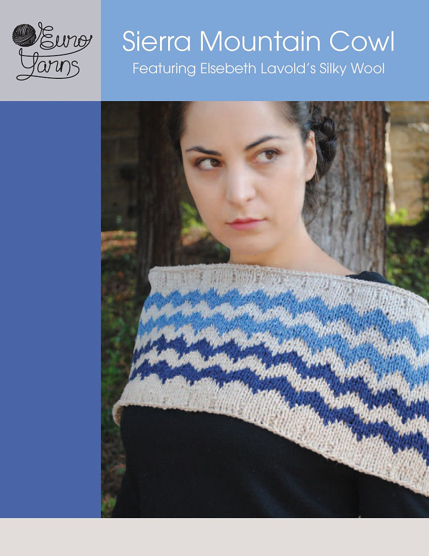 A Elsebeth Lavold Knitting Pattern - Sierra Mountain Cowl (PDF) on sale at little knits