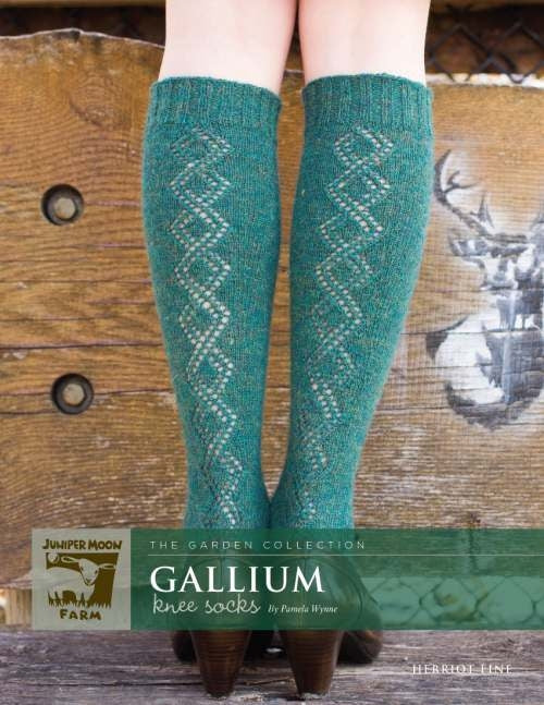 Gallium Knee Socks by Pamela Wynne - Herriot Fine Pattern