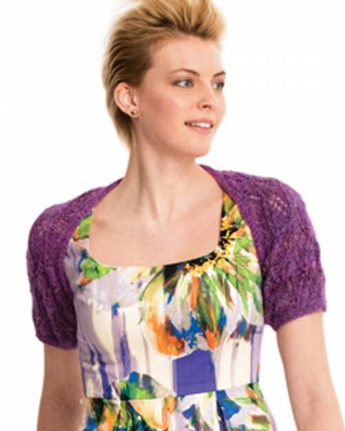 Leaf-Lace Shrug - Free Download with Silk Garden Lite Solo Purchase of 4 or more skeins