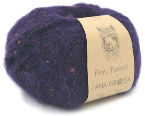 Lana Grossa Peru Tweed - Plum (Color #19)