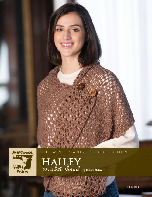 A Juniper Moon Farm Herriot Great Pattern - Hailey Crochet Shrug (PDF)