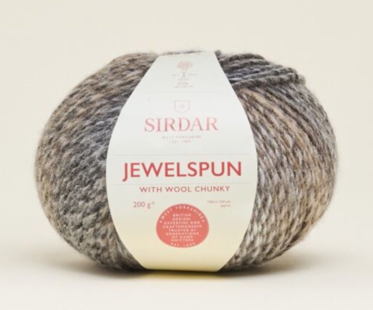 Sirdar Jewelspun with Wool Chunky - Ocean Moon (Color #205) - BIG 200 Gram Skeins