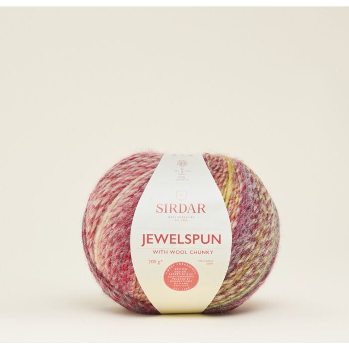 Sirdar Jewelspun with Wool Chunky - Sea Anemone (Color #208) - BIG 200 Gram Skeins