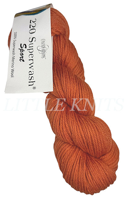 Cascade 220 Superwash Sport - Harvest Pumpkin (Color #326)- FULL BAG SALE (5 SKEINS)