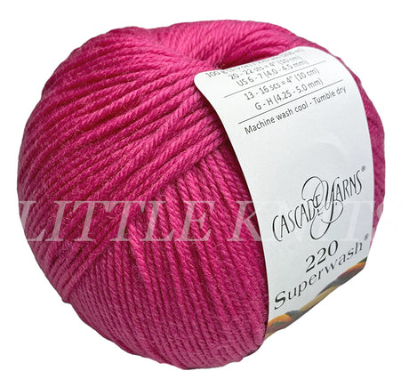 Cascade 220 Superwash - Flamingo Pink (Color #903) 45-50% Off Sale at Little Knits