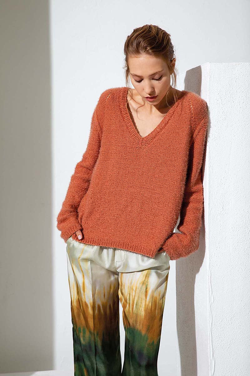 A Lang Aura Pattern - Sweater 272-44 - AVAILABLE ON RAVELRY (LINK & DETAILS IN DESCRIPTION)
