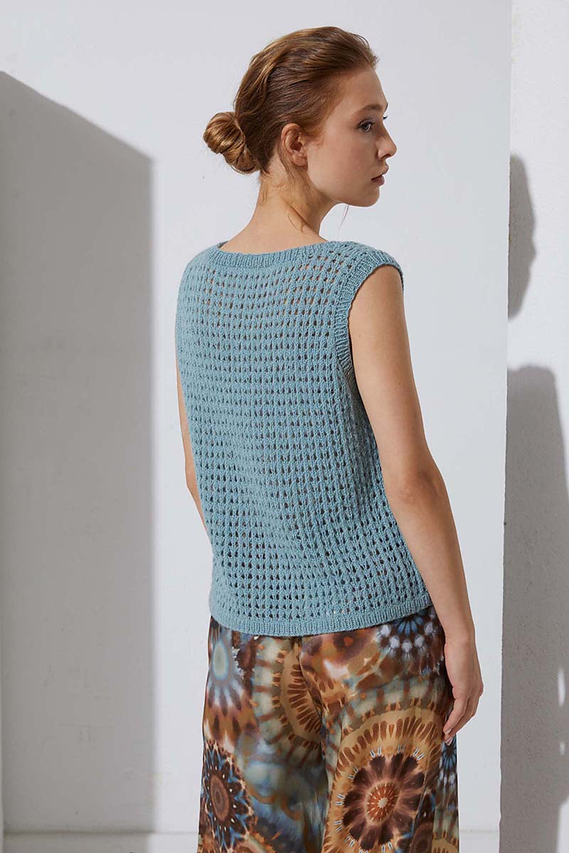 A Lang Regina Pattern - Tank Top 272-60 - AVAILABLE ON RAVELRY (LINK & DETAILS IN DESCRIPTION)