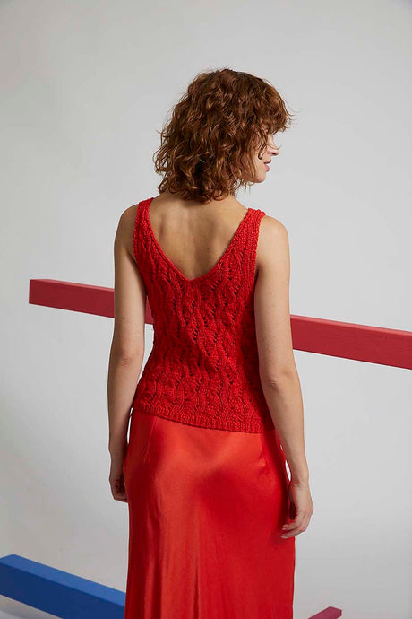 A Lang Ortica Pattern - Sleeveless Top 280-09 - AVAILABLE ON RAVELRY (LINK & DETAILS IN DESCRIPTION)