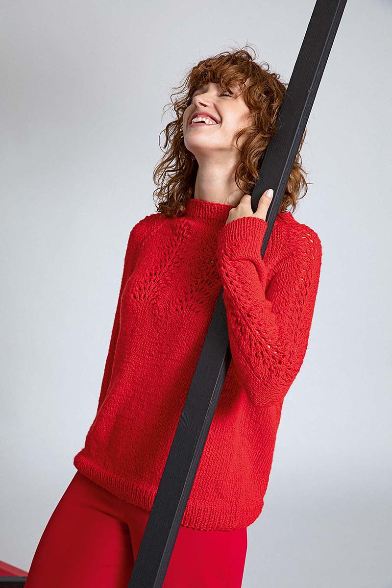 A Lang Ortica Pattern - Sweater 280-12 - AVAILABLE ON RAVELRY (LINK & DETAILS IN DESCRIPTION)