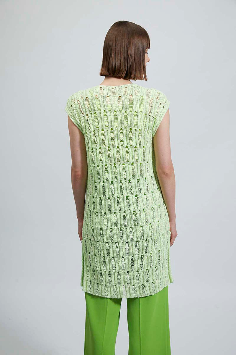 A Lang Ortica Pattern - Long Vest 280-58 - AVAILABLE ON RAVELRY (LINK & DETAILS IN DESCRIPTION)