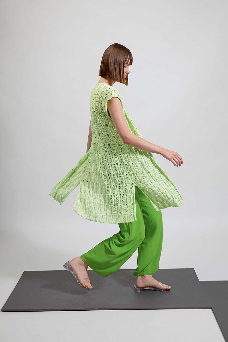 A Lang Ortica Pattern - Long Vest 280-58 - AVAILABLE ON RAVELRY (LINK & DETAILS IN DESCRIPTION)