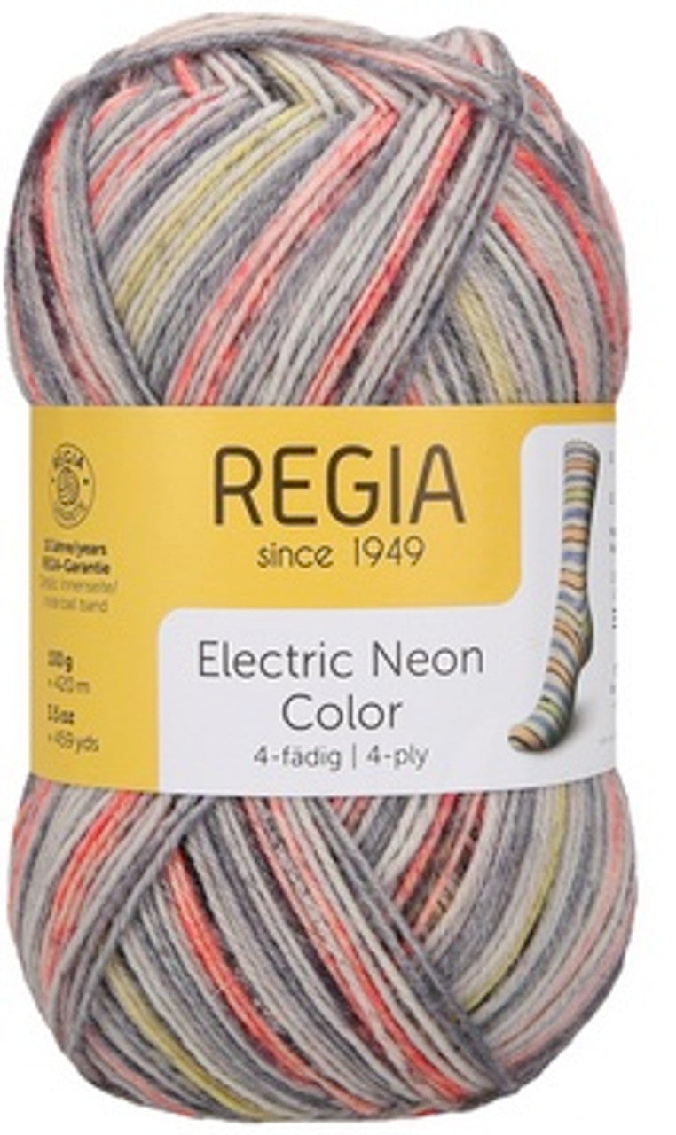 Regia Electric Neon Color - Neon Red (Color #2945) - FULL BAG SALE (5 Skeins)
