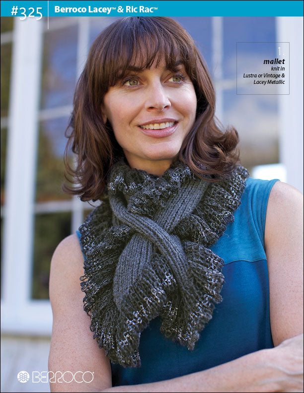 Berroco Lacey & Ric Rac Book #325 on sale at little knits