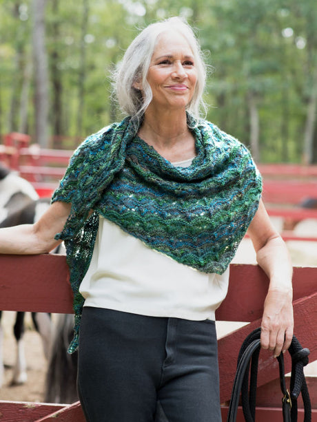 A Berroco Millefiori Light Pattern - Topiary Shawl (PDF)