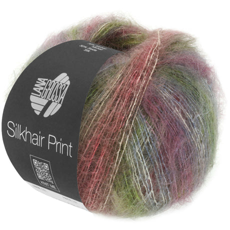 Lana Grossa SilkHair Prints - Garden Flowers (Color #401) on sale at Little Knits