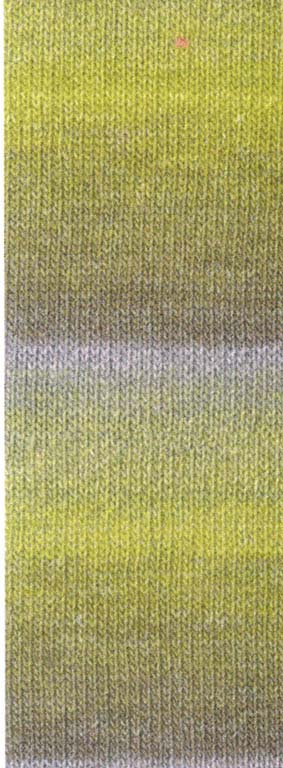 Lana Grossa Gomitolo Gala - Ash & Olives (Color #4034) - BIG 200 GRAM CAKES