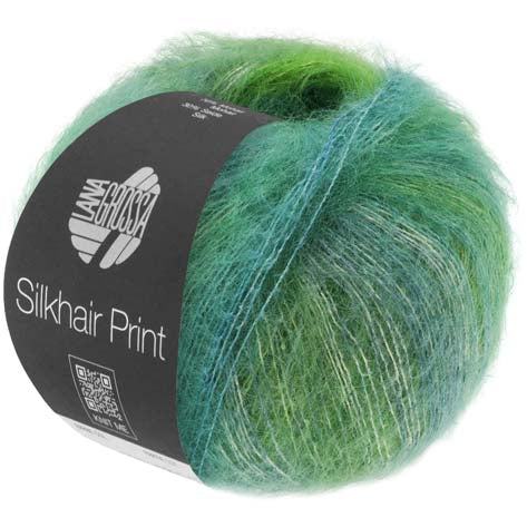 Lana Grossa SilkHair Prints - Green Valley (Color #410)