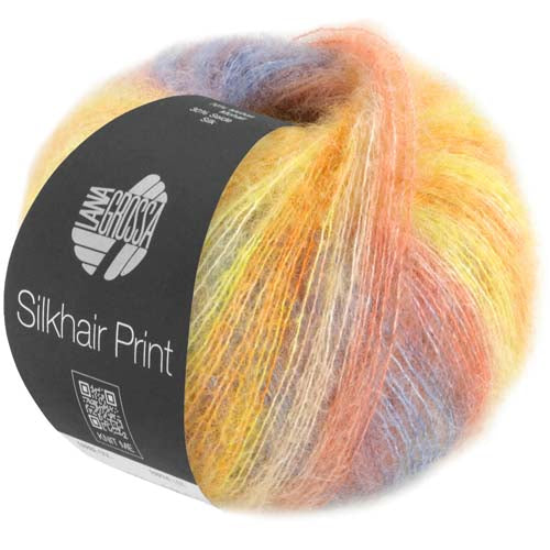 Lana Grossa SilkHair Prints - Sunflower on Denims (Color #423)