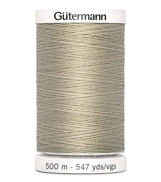 Gutermann Sew-All Polyester Thread 500 m (547 yards) - Sand (Color #506) new