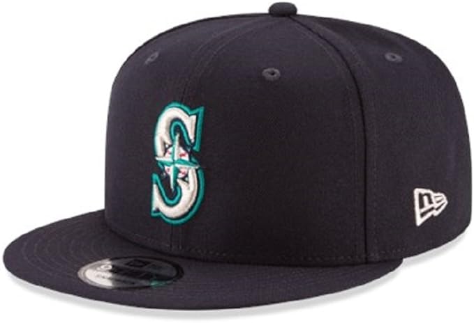 New w/ Tags New Era 9Fifty MLB Seattle Mariners Basic Navy Snapback Hat OS