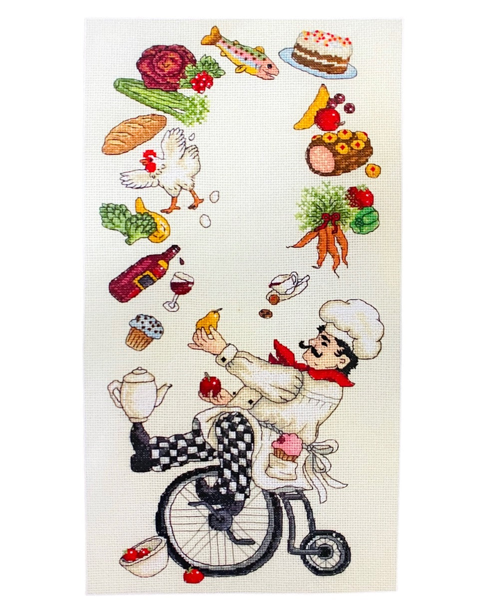 Anchor Counted Cross Stitch Kit - Serving Up A Feast (PCE734) - FREE SHIPPING WITHIN THE CONTIGUOUS US