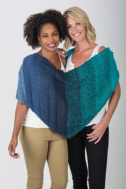 A FREE Trendsetter Pattern - 5501H SIDEWAYS BOXED LONG TRIANGLE SHAWL (PDF)
