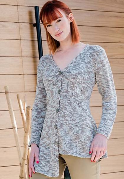 A Trendsetter Infinity Pattern - A-Line Long Sided Swing Cardigan (5800n) PDF