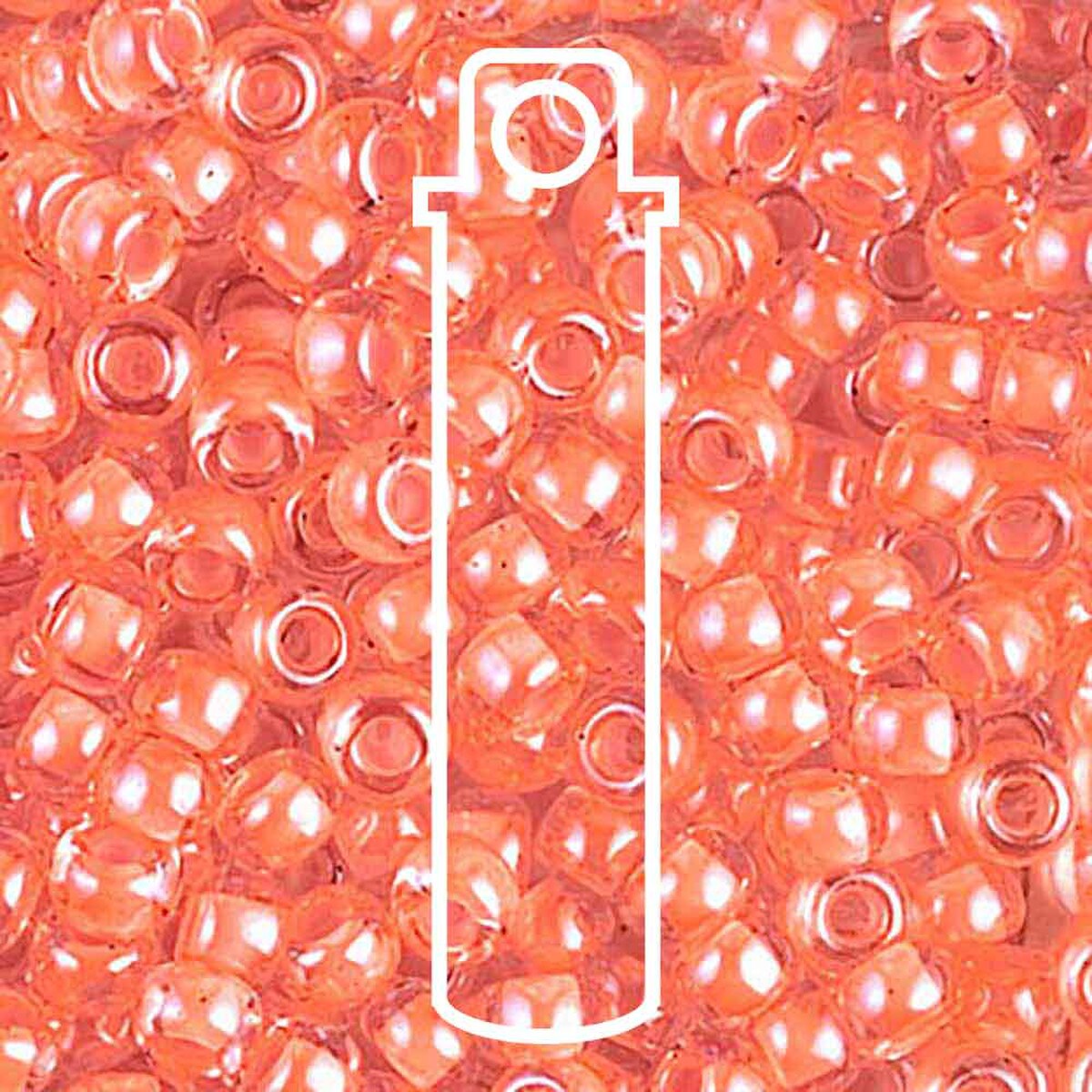 Miyuki Japanese Seed Beads Size 6/0 - Round Luminous Flamingo (Color #91122)