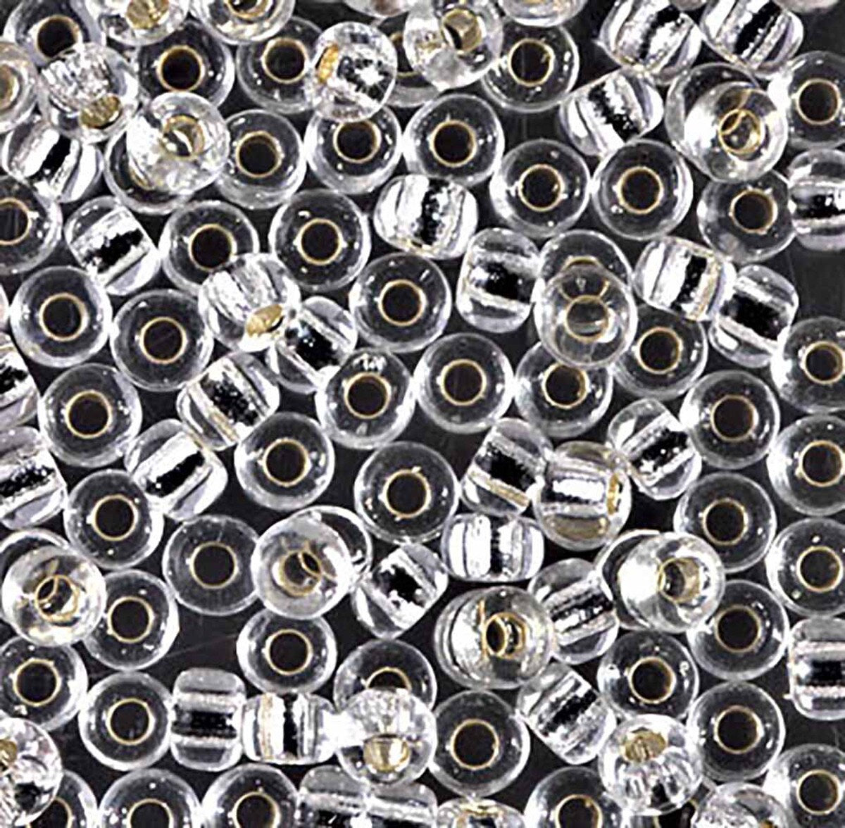 Miyuki Japanese Seed Beads Size 6/0 - Silver Lined Crystal  (Color #9131S) 250 Gram Bag