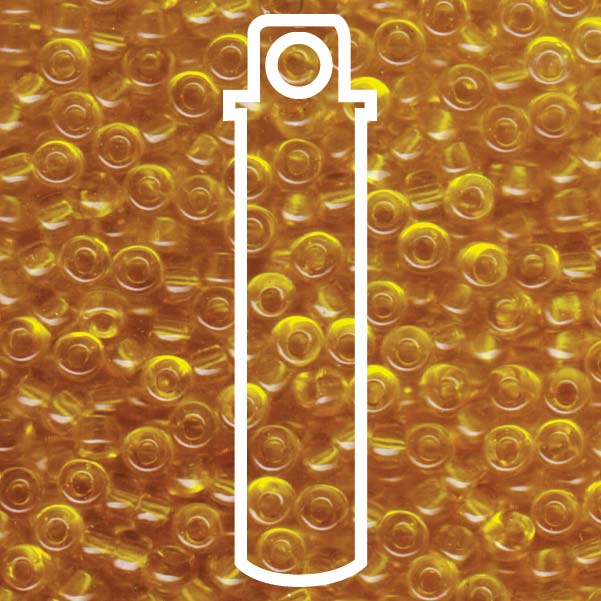Miyuki Japanese Seed Beads Size 6/0 - Transparent Yellow (Color #9136)
