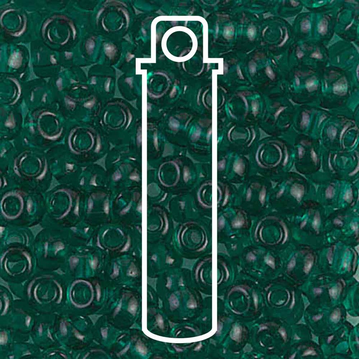 Miyuki Japanese Seed Beads Size 6/0 - Transparent Emerald (Color #9147)
