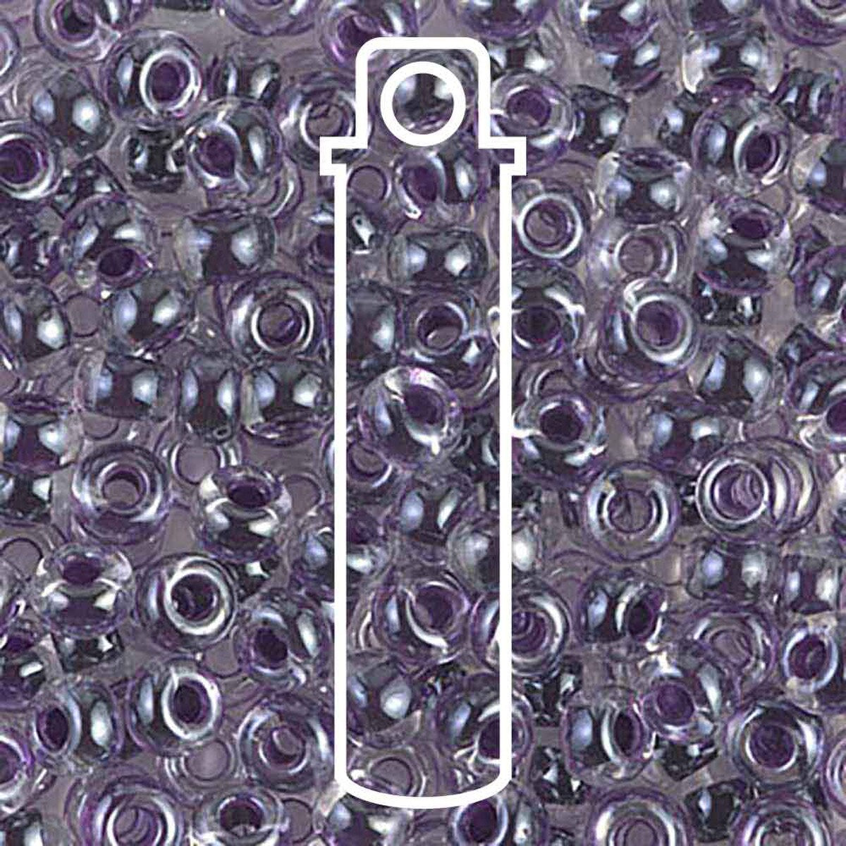 Miyuki Japanese Seed Beads Size 6/0 - Grape Lined Crystal (Color #9223)