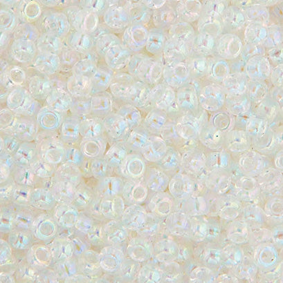 Miyuki Japanese Seed Beads Size 6/0 - Crystal Aurora Borealis (6-9250-TB)