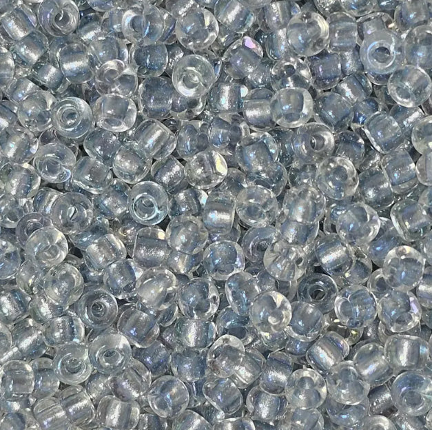 Miyuki Japanese Seed Beads Size 6/0 - Pearlized Aurora Borealis Extra Light Sapphire (Color #93644)